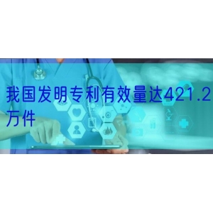 我国发明专利有效量达421.2万件